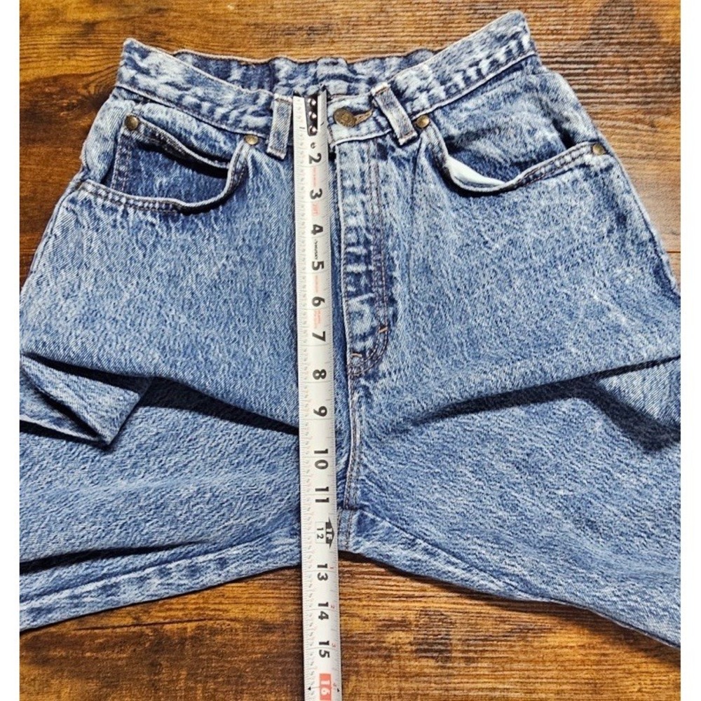 Vintage 80s Levi's 544 Light Acid Wash Denim Jeans Junior Women's Size 8x31 - Picture 6 of 9
